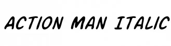 Action Man Italic  baixar fontes gratis