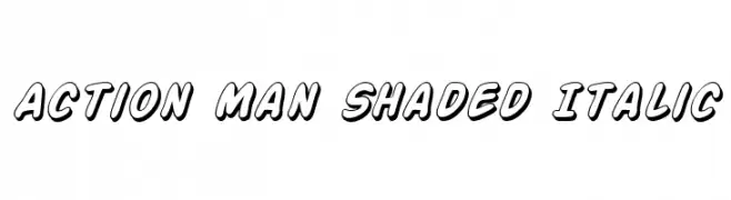Action Man Shaded Italic  baixar fontes gratis