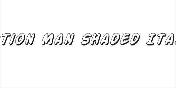 Action Man Shaded Italic Logo