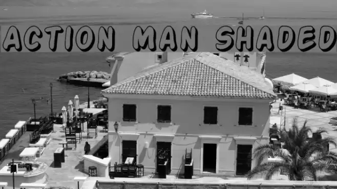 Action Man Shaded Fonte examples