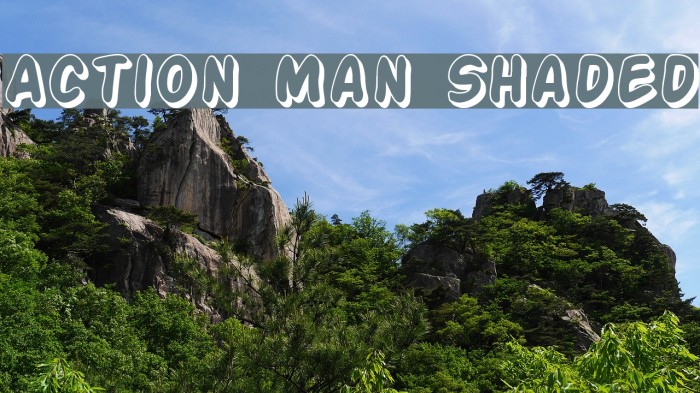 Action Man Shaded Fonte examples