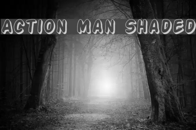 Action Man Shaded Fonte examples