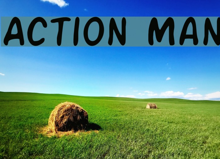 Action Man Font examples