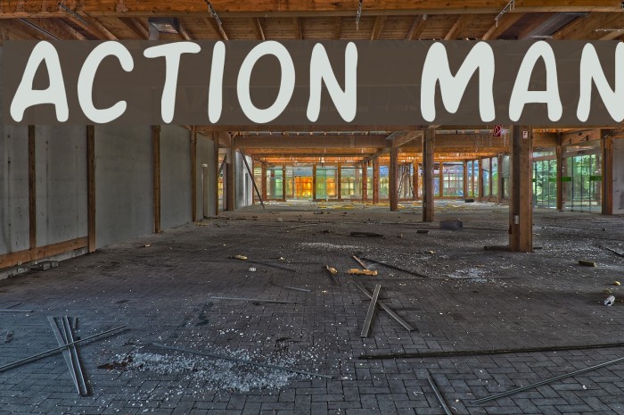 Action Man Font examples