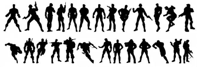 Action Men 字体 大写