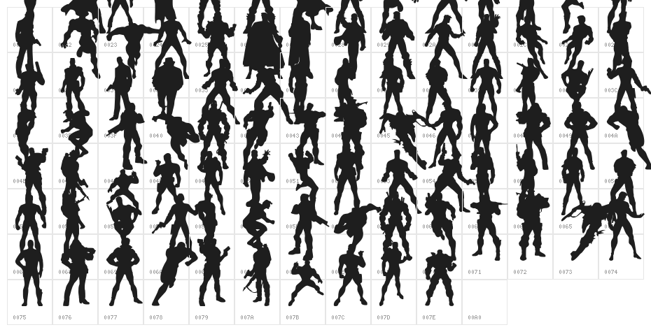 Action Men Character Map