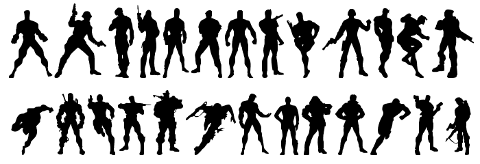 Action Men Font LOWERCASE