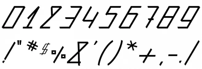 Action Protocol Italic फ़ॉन्ट अन्य घर का काम