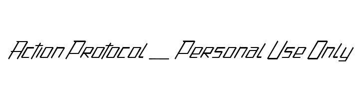 Action Protocol_PersonalUseOnly  Fuentes Gratis Descargar