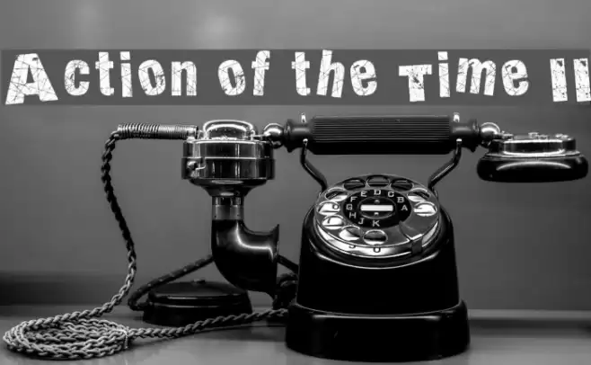 Action of the Time II Font examples