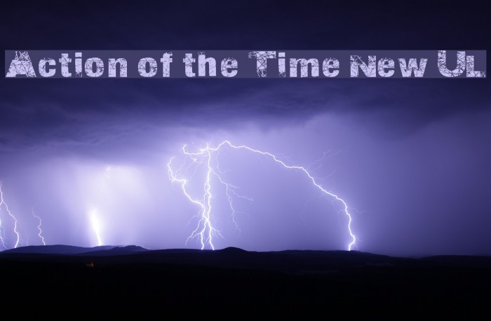 Action of the Time New UL Font examples