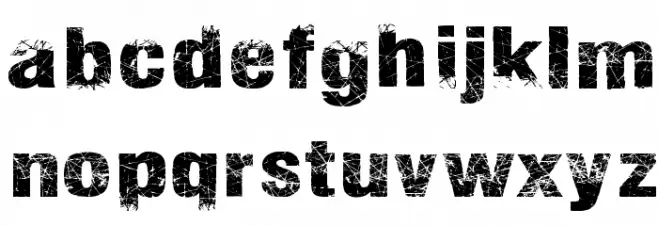 Action of the Time New Font LOWERCASE