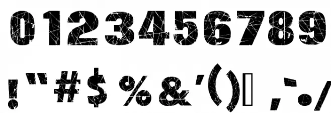 Action of the Time Upper Lower Font OTHER CHARS