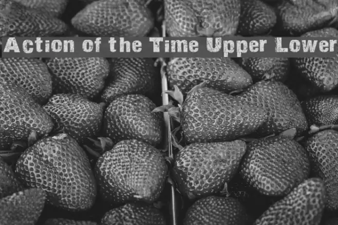Action of the Time Upper Lower Font examples