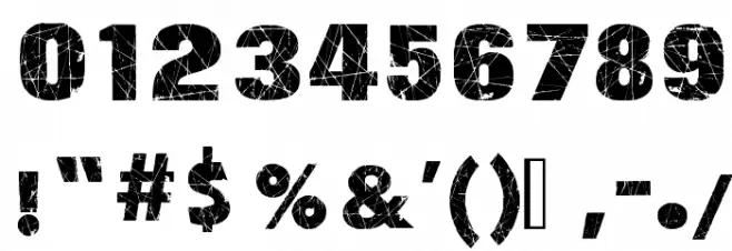 Action of the Time Font OTHER CHARS