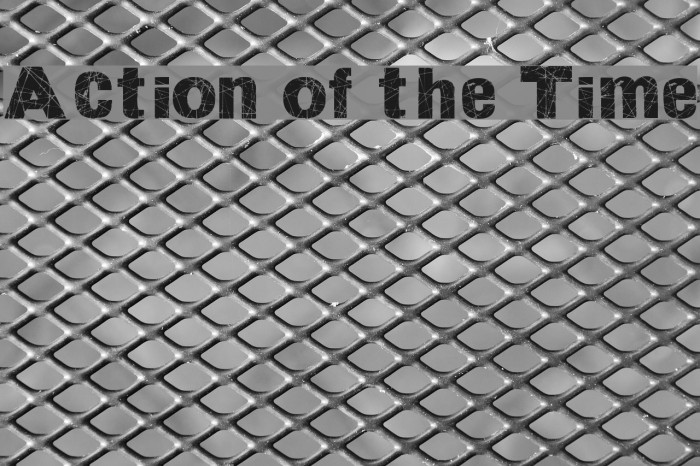 Action of the Time Font examples