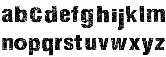 Action of the Time Font LOWERCASE