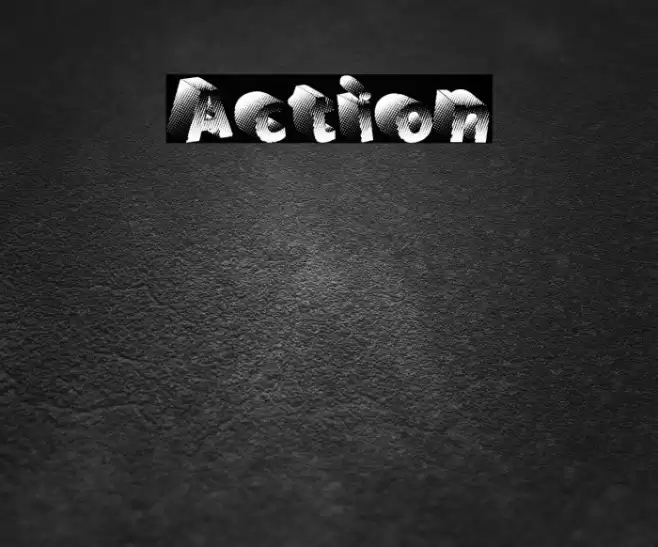 Action Schriftart examples