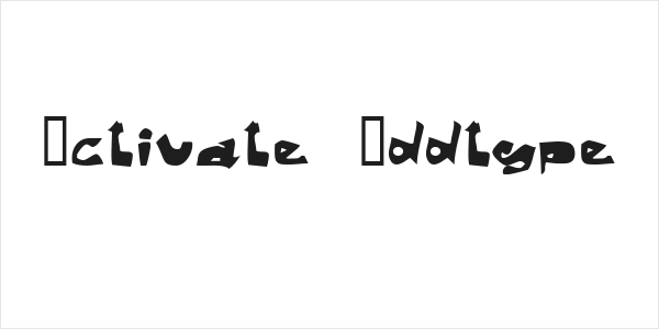 Activate  Oddtype Logo