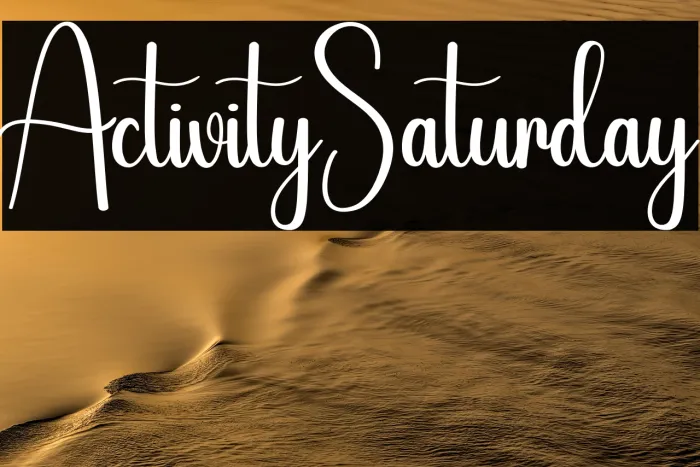 Activity Saturday Example 2