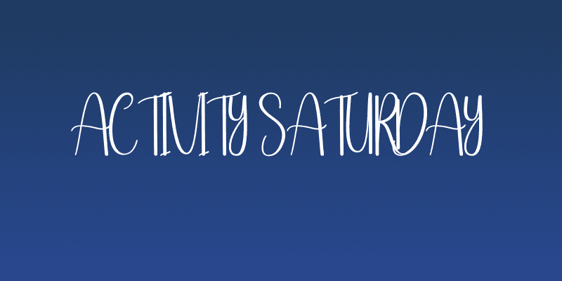Activity Saturday Social Header
