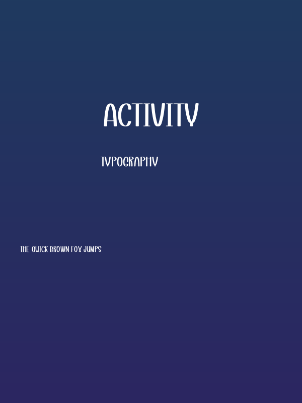 Activity Poster