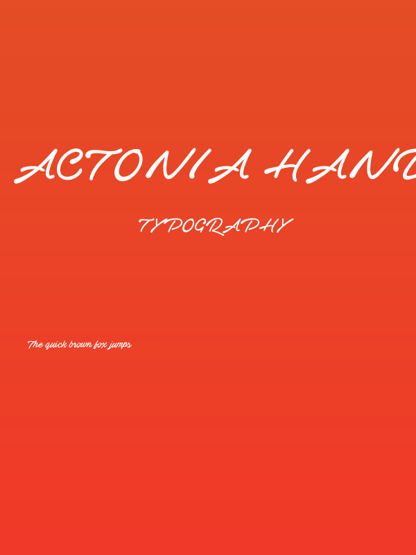 Actonia Hand PERSONAL USE Poster