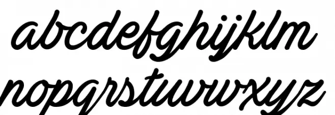 Actonia Hand PERSONAL USE फ़ॉन्ट लोअरकेस