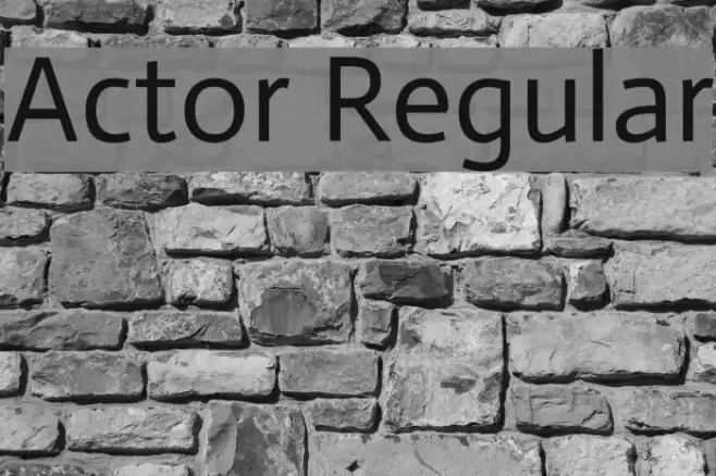 Actor Regular  examples