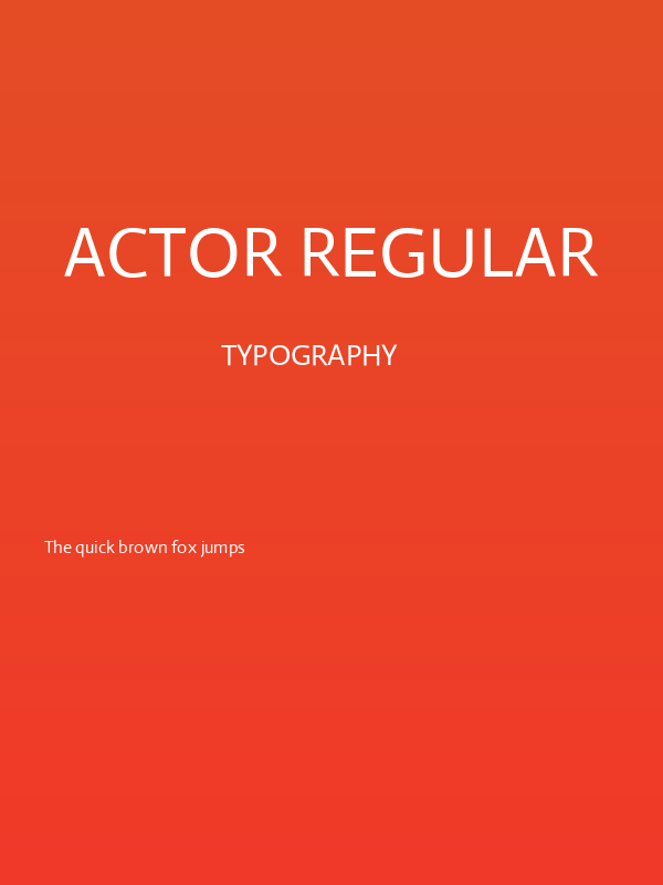Actor Regular Poster