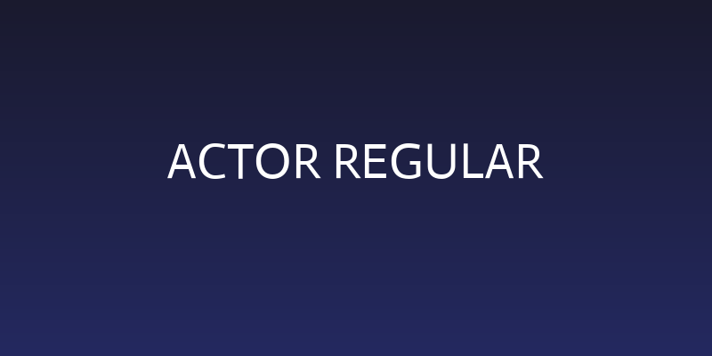 Actor Regular Social Header