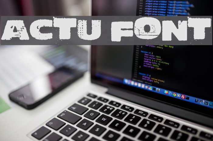 Actu Font examples