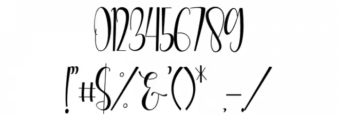 Actually Font OTHER CHARS