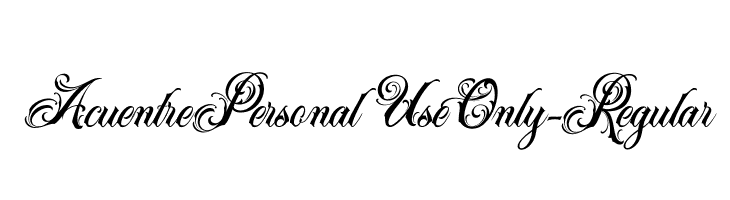 AcuentrePersonalUseOnly-Regular  Скачать бесплатные шрифты