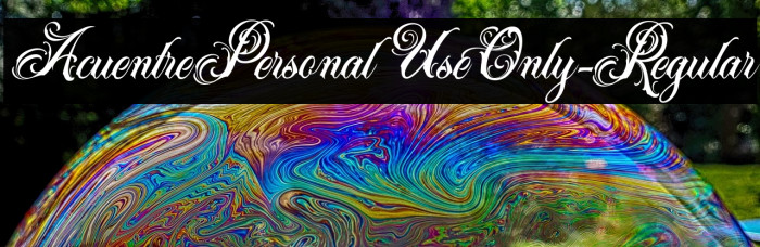 AcuentrePersonalUseOnly-Regular Example 2