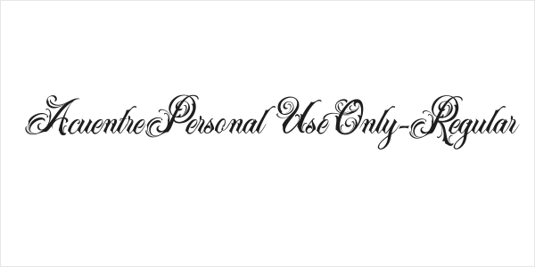 AcuentrePersonalUseOnly-Regular Logo