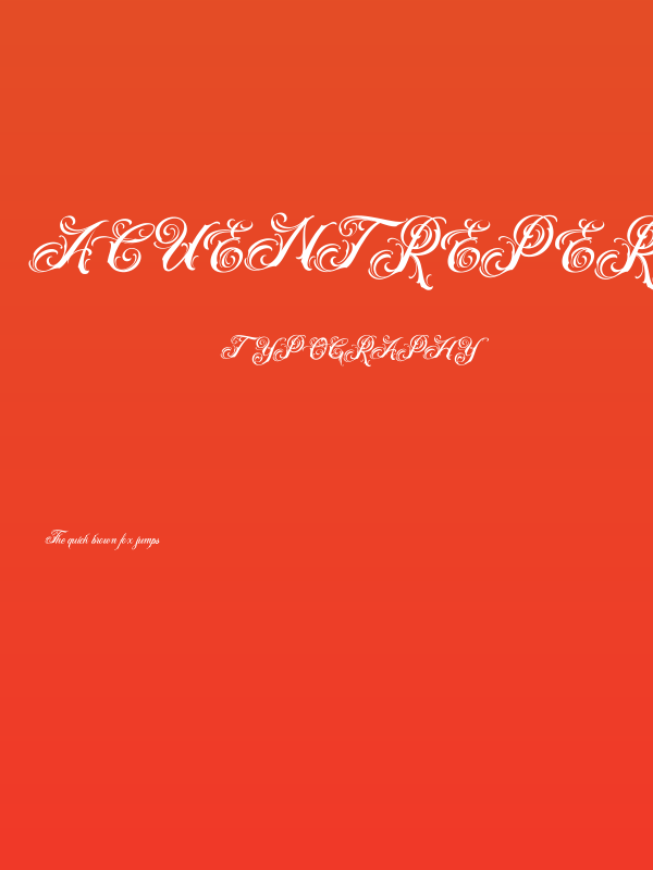 AcuentrePersonalUseOnly-Regular Poster