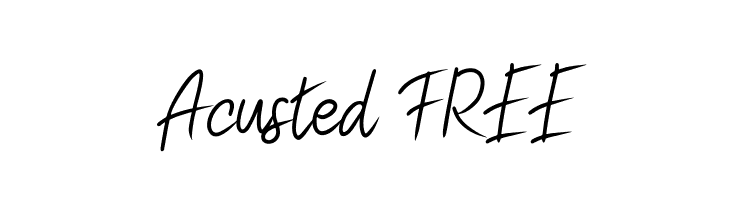Acusted FREE  font caratteri gratis