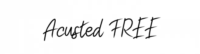 Acusted FREE  font caratteri gratis