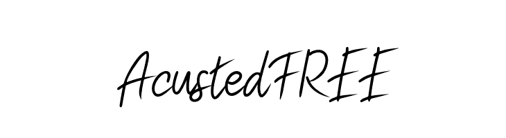 AcustedFREE  नि: शुल्क फ़ॉन्ट्स डाउनलोड