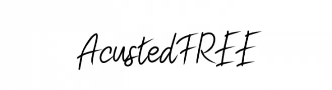 AcustedFREE  フリーフォントのダウンロード