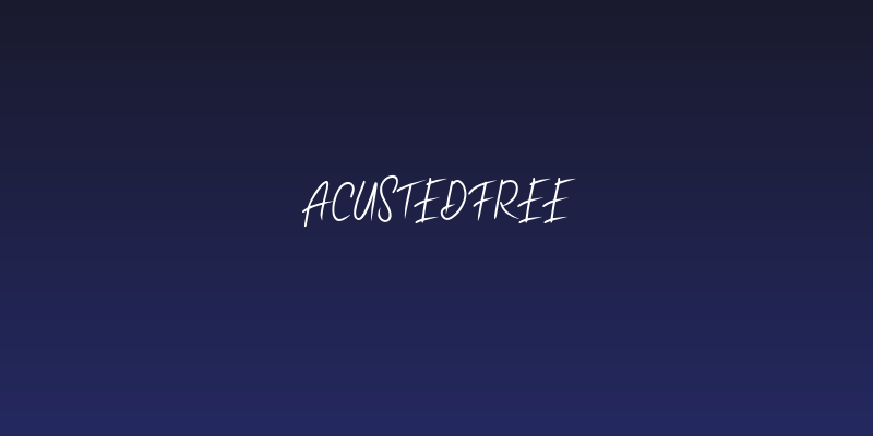 AcustedFREE Social Header