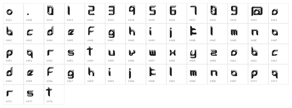 accessories soft Character Map
