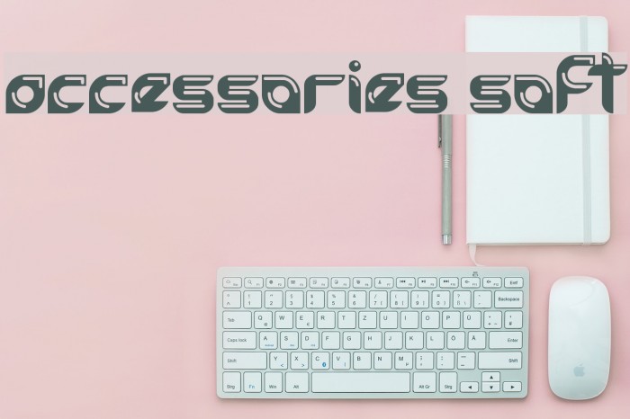 accessories soft Font examples