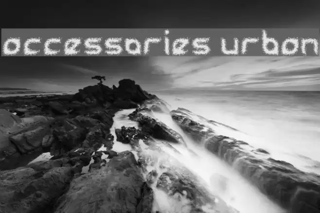 accessories urban फ़ॉन्ट examples