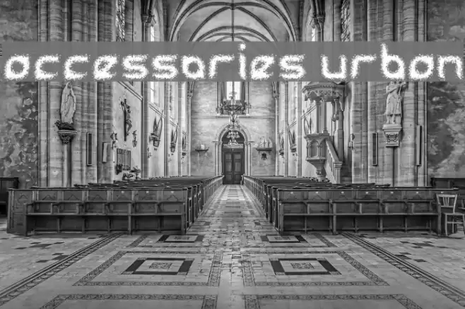 accessories urban फ़ॉन्ट examples