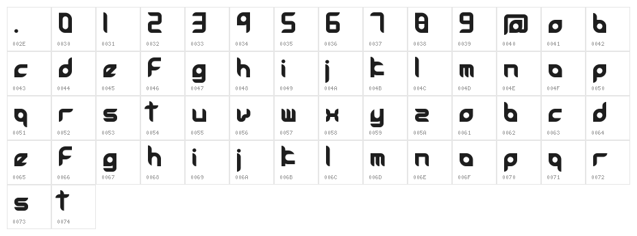accessories Character Map
