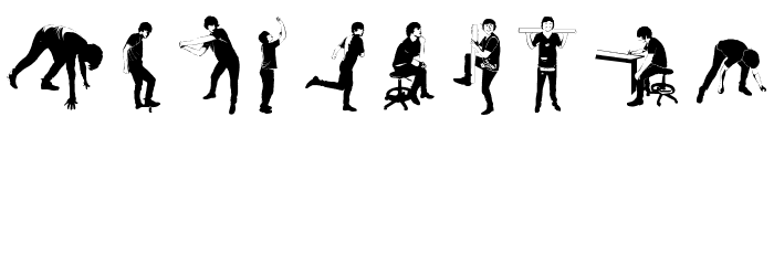 accion dingbat tipografia Font OTHER CHARS