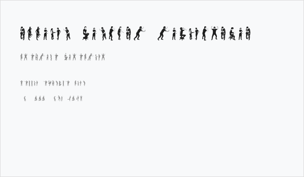 accion dingbat tipografia Business Card