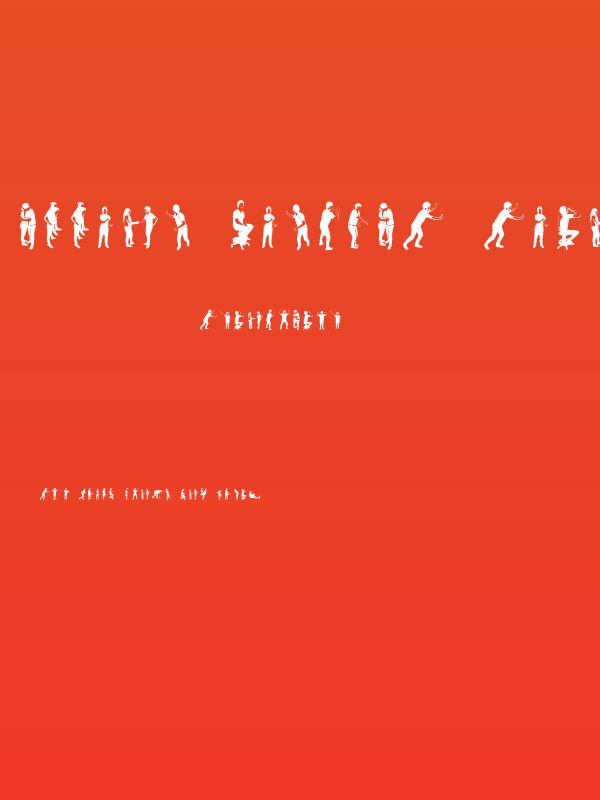 accion dingbat tipografia Poster